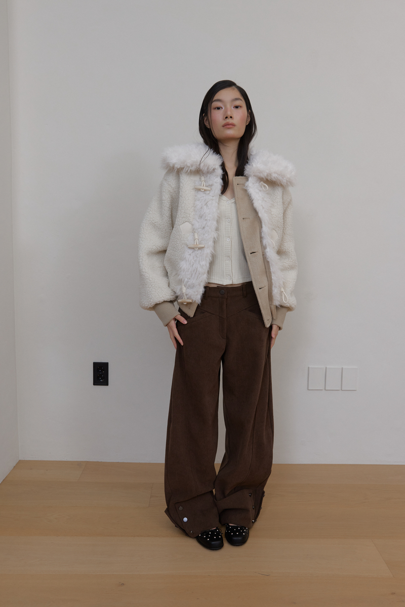 カラーファーリバーシブルジャンパー（ベージュ） | ASURA | HANA(ハナ) #35