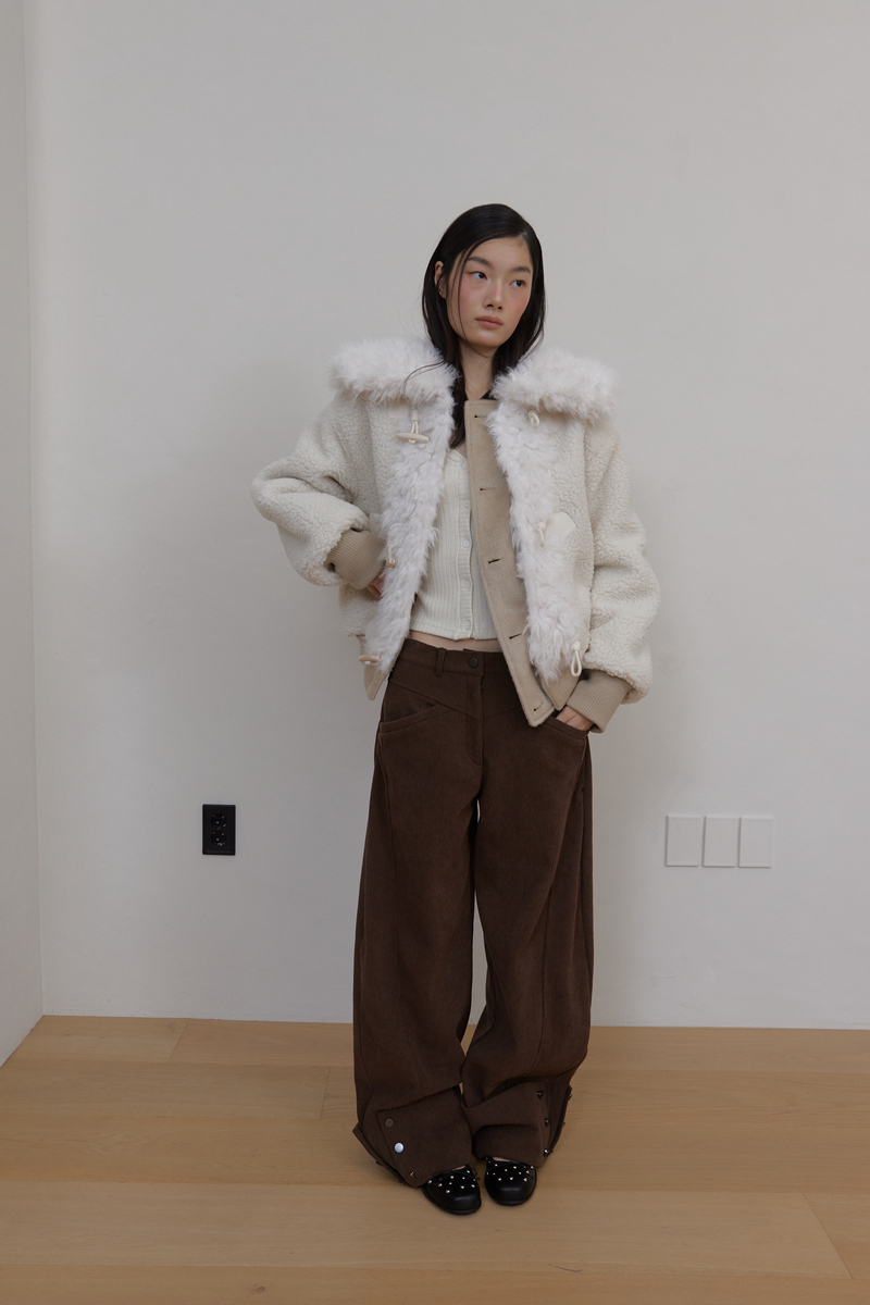 カラーファーリバーシブルジャンパー（ベージュ） | ASURA | HANA(ハナ) #39