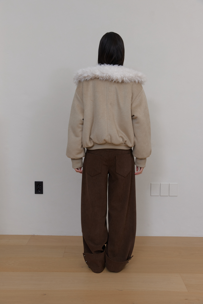 カラーファーリバーシブルジャンパー（ベージュ） | ASURA | HANA(ハナ) #17