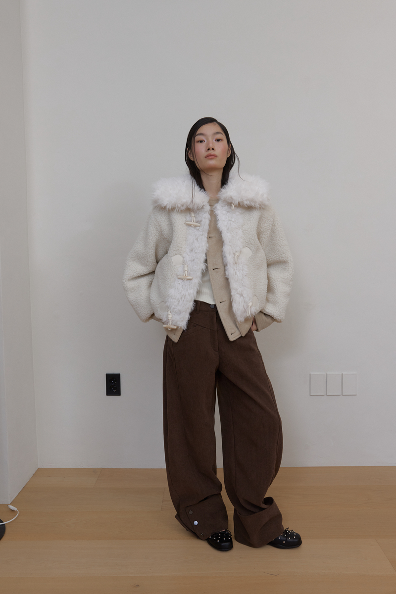 カラーファーリバーシブルジャンパー（ベージュ） | ASURA | HANA(ハナ) #30