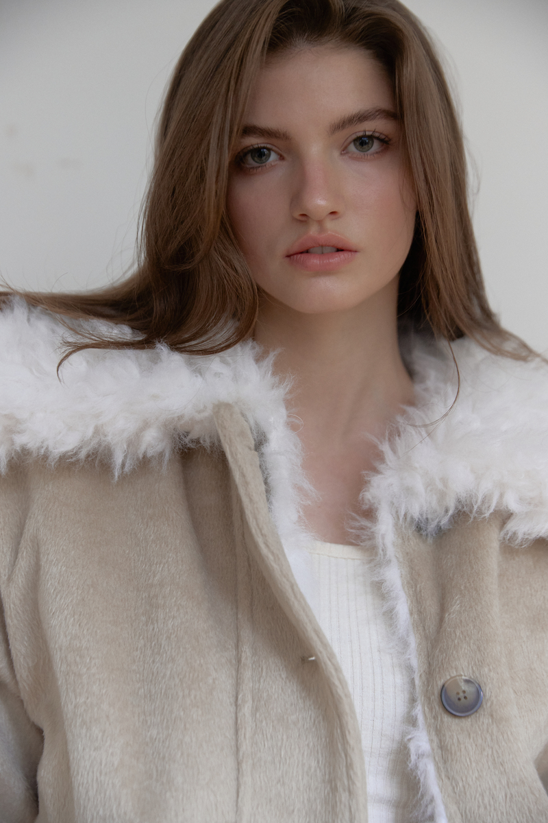 カラーファーリバーシブルジャンパー（ベージュ） | ASURA | HANA(ハナ) #11