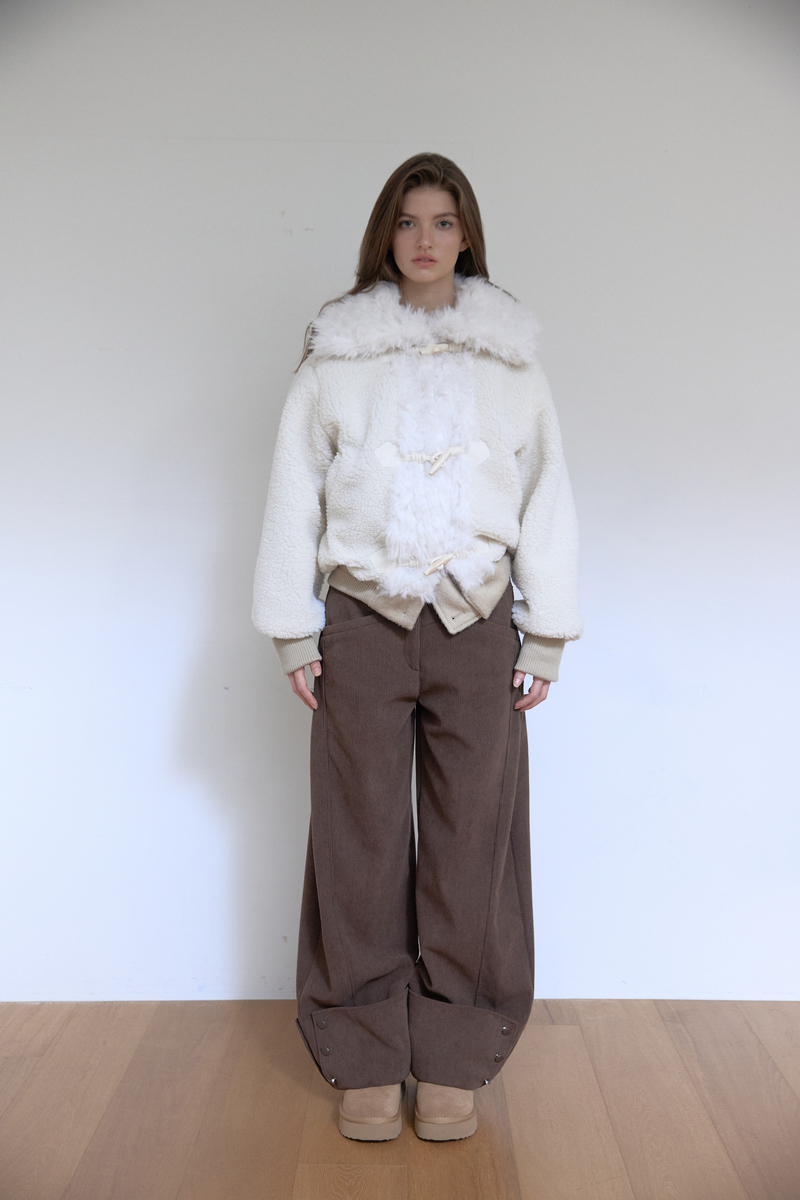 カラーファーリバーシブルジャンパー（ベージュ） | ASURA | HANA(ハナ) #13