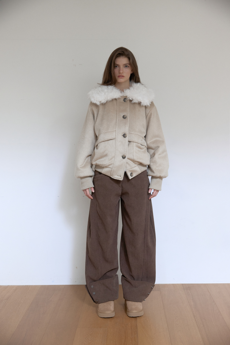 カラーファーリバーシブルジャンパー（ベージュ） | ASURA | HANA(ハナ) #2