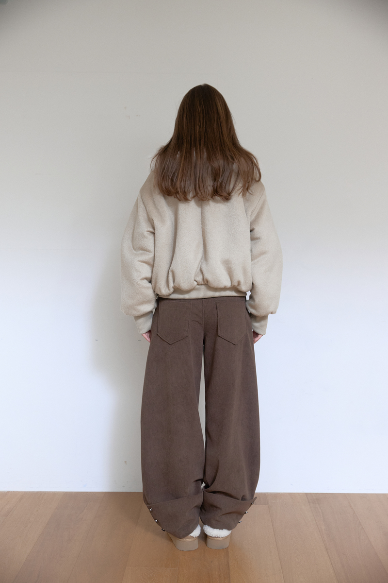 カラーファーリバーシブルジャンパー（ベージュ） | ASURA | HANA(ハナ) #5