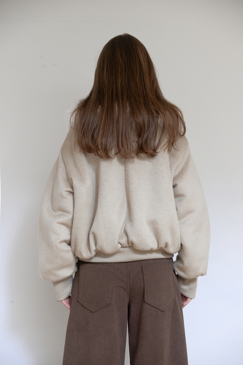 カラーファーリバーシブルジャンパー（ベージュ） | ASURA | HANA(ハナ) #6