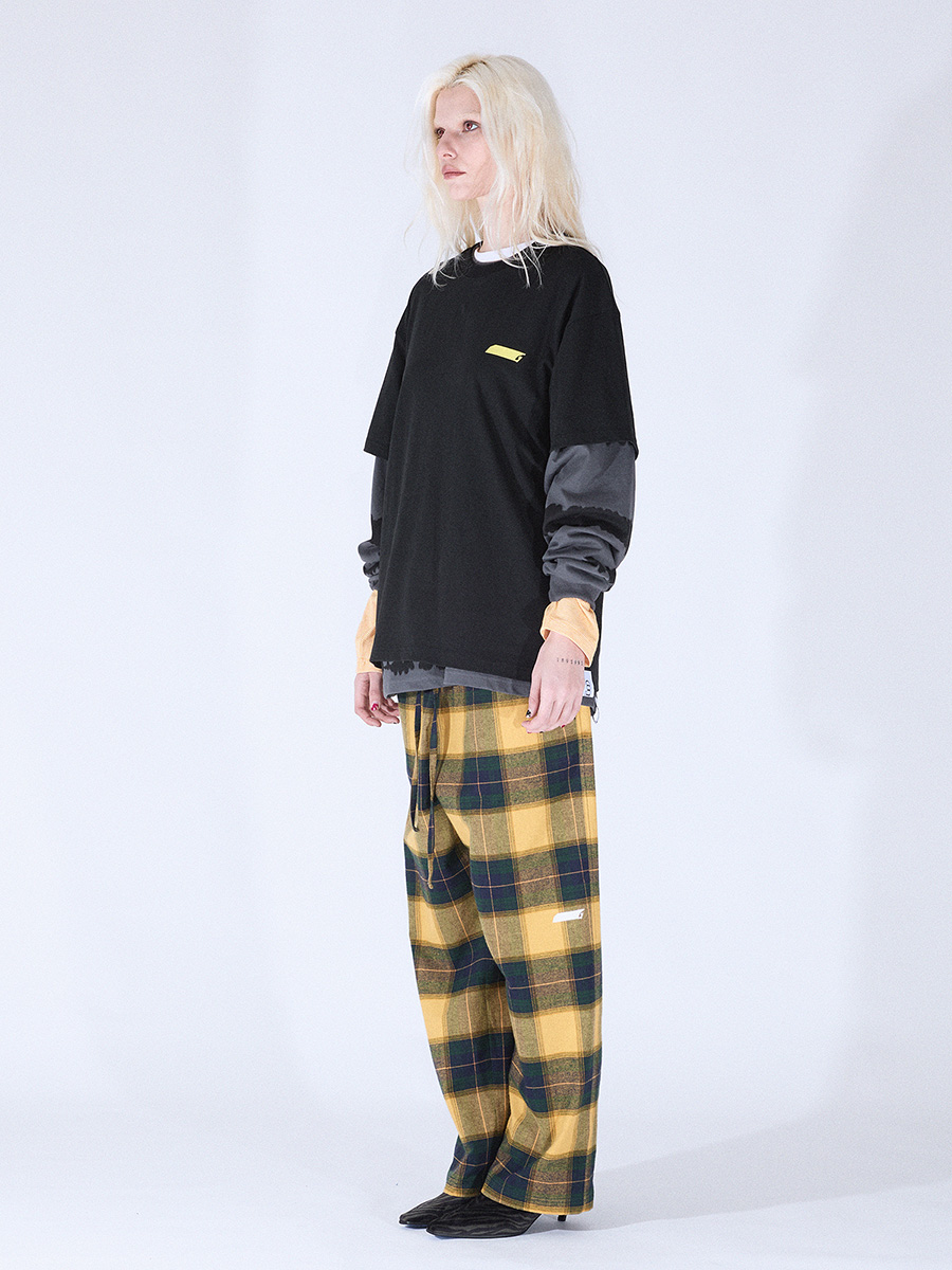 NEWシンボルチェックパンツ_イエロー-ダークグリーン | XOXOGOODBOY | HANA(ハナ) #12