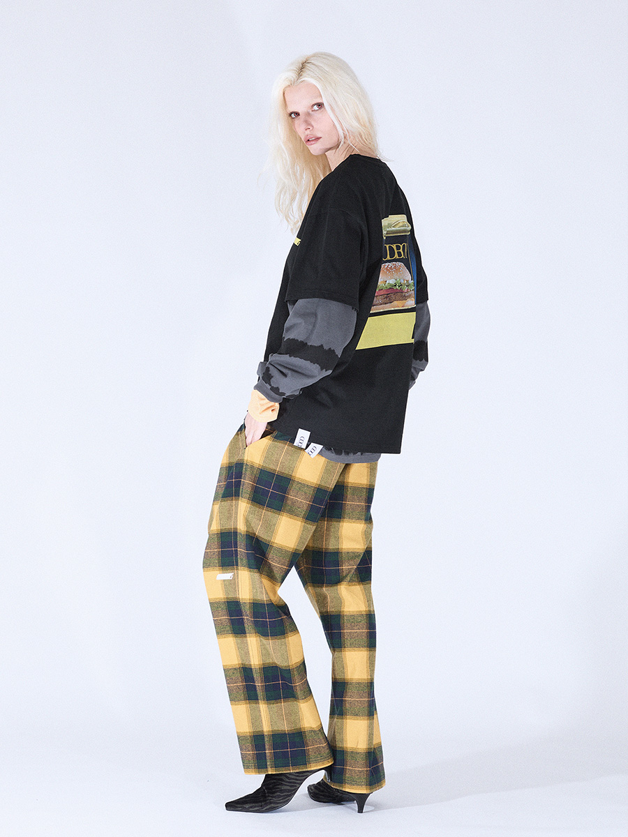 NEWシンボルチェックパンツ_イエロー-ダークグリーン | XOXOGOODBOY | HANA(ハナ) #15
