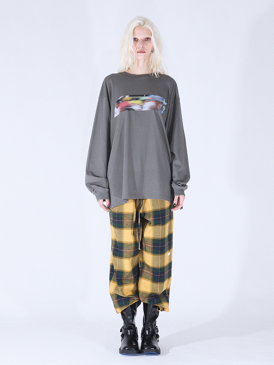 NEWシンボルチェックパンツ_イエロー-ダークグリーン | XOXOGOODBOY | HANA(ハナ) #7