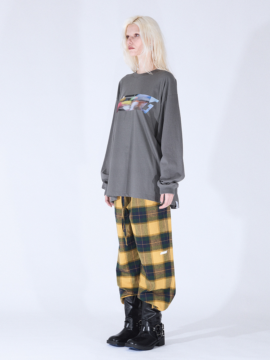 NEWシンボルチェックパンツ_イエロー-ダークグリーン | XOXOGOODBOY | HANA(ハナ) #8