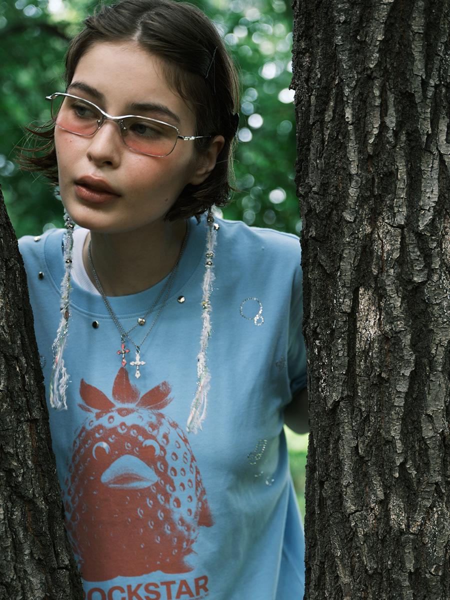 ロックダック Tシャツ レベル2 (スカイブルー) | JOEGUSH | HANA(ハナ) #9