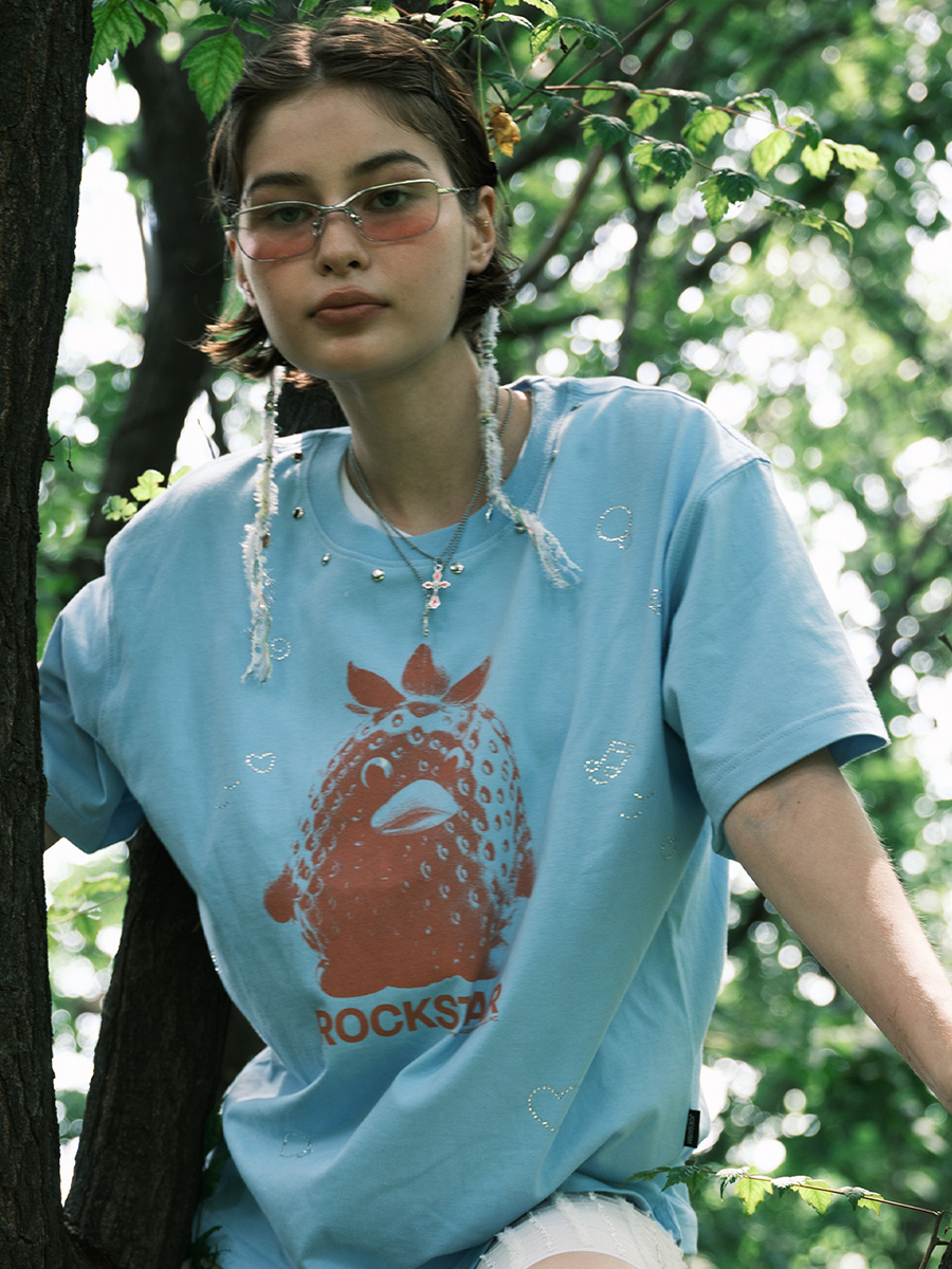 ロックダック Tシャツ レベル2 (スカイブルー) | JOEGUSH | HANA(ハナ) #4