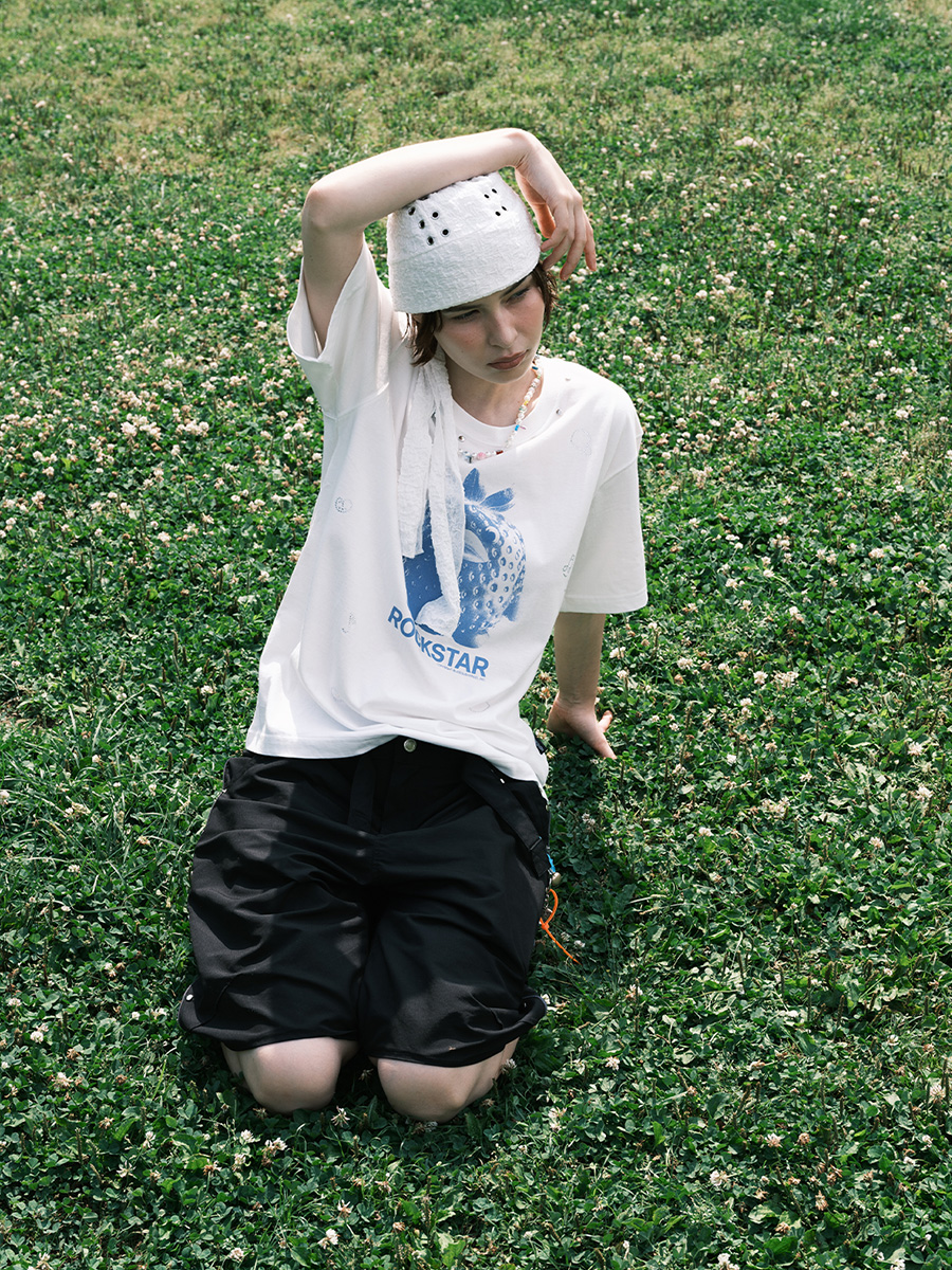 ロックダック Tシャツ レベル2 (ホワイト) | JOEGUSH | HANA(ハナ) #8