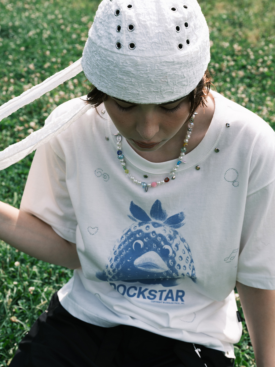 ロックダック Tシャツ レベル2 (ホワイト) | JOEGUSH | HANA(ハナ) #9