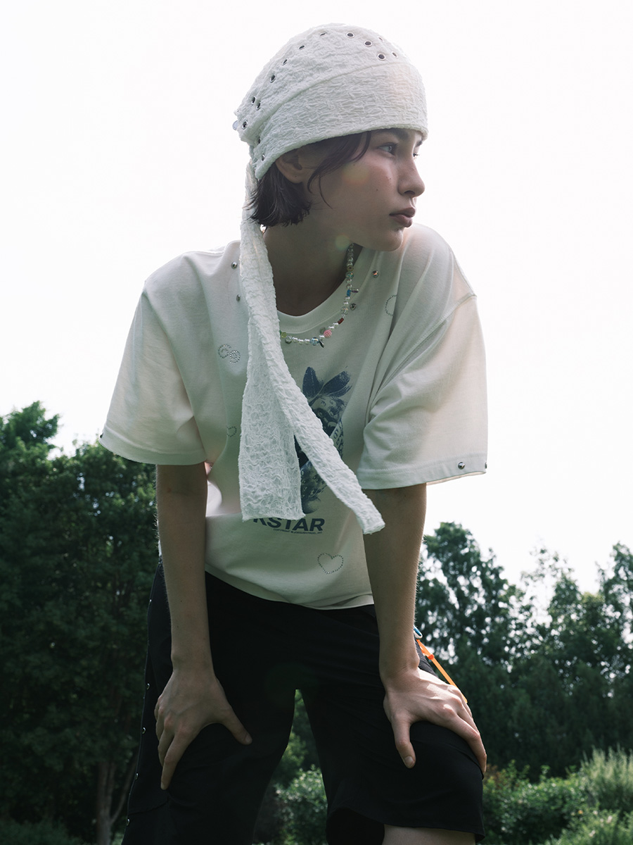 ロックダック Tシャツ レベル2 (ホワイト) | JOEGUSH | HANA(ハナ) #10