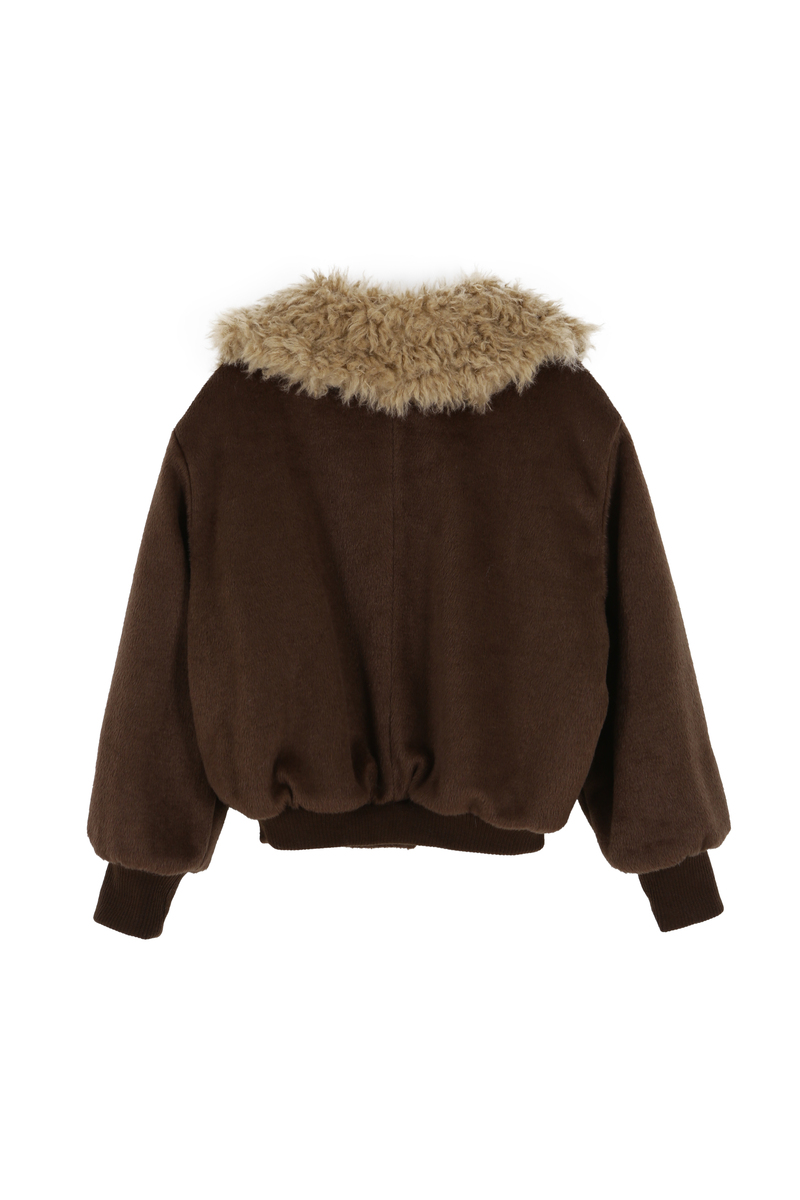 カラーファーリバーシブルジャンパー(ブラウン) | ASURA | HANA(ハナ) #37