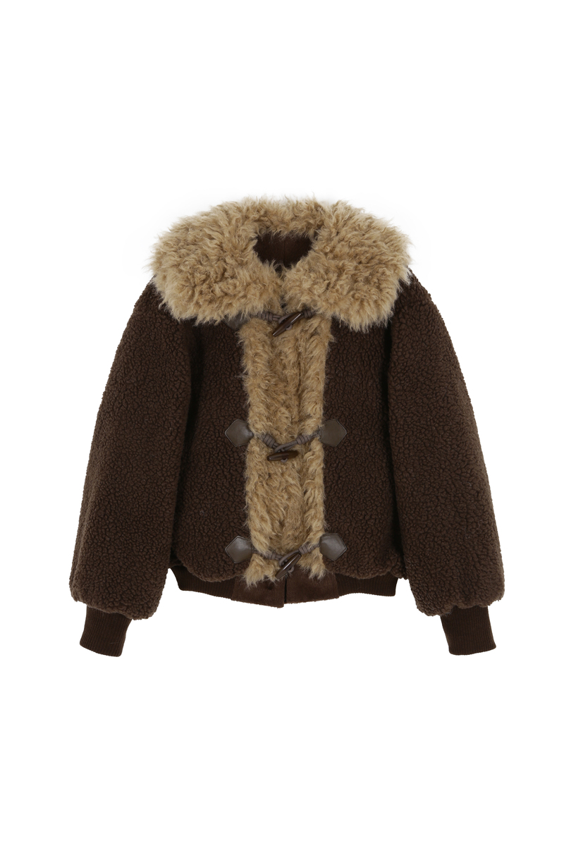 カラーファーリバーシブルジャンパー(ブラウン) | ASURA | HANA(ハナ) #38