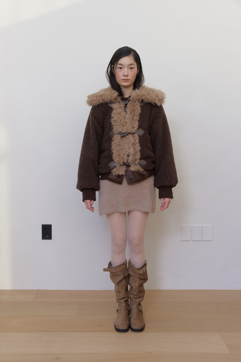 カラーファーリバーシブルジャンパー(ブラウン) | ASURA | HANA(ハナ) #30