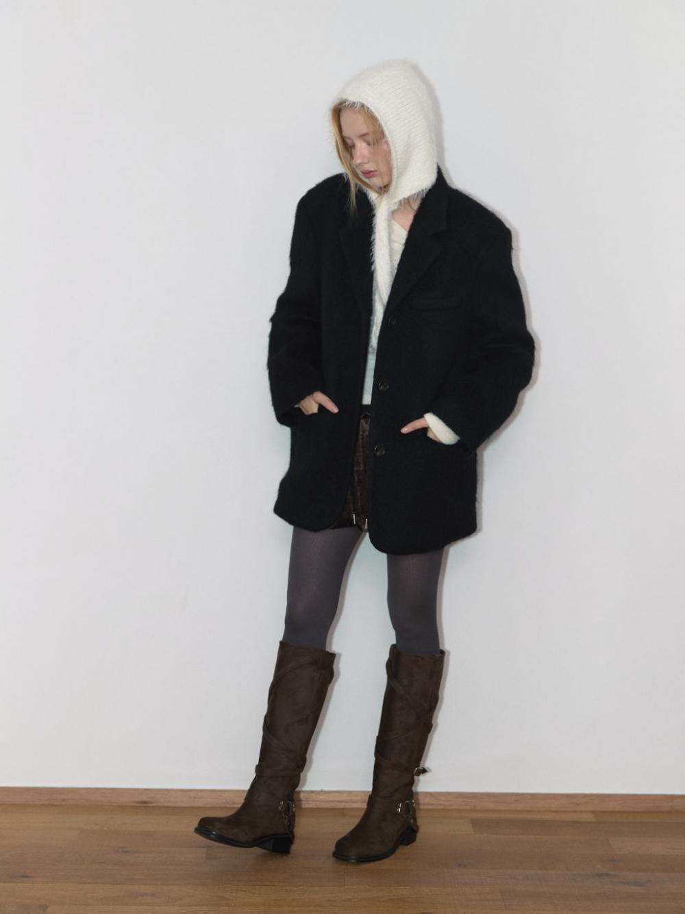 モヘアウールジャケット（ブラック） | ASURA | HANA(ハナ) #7