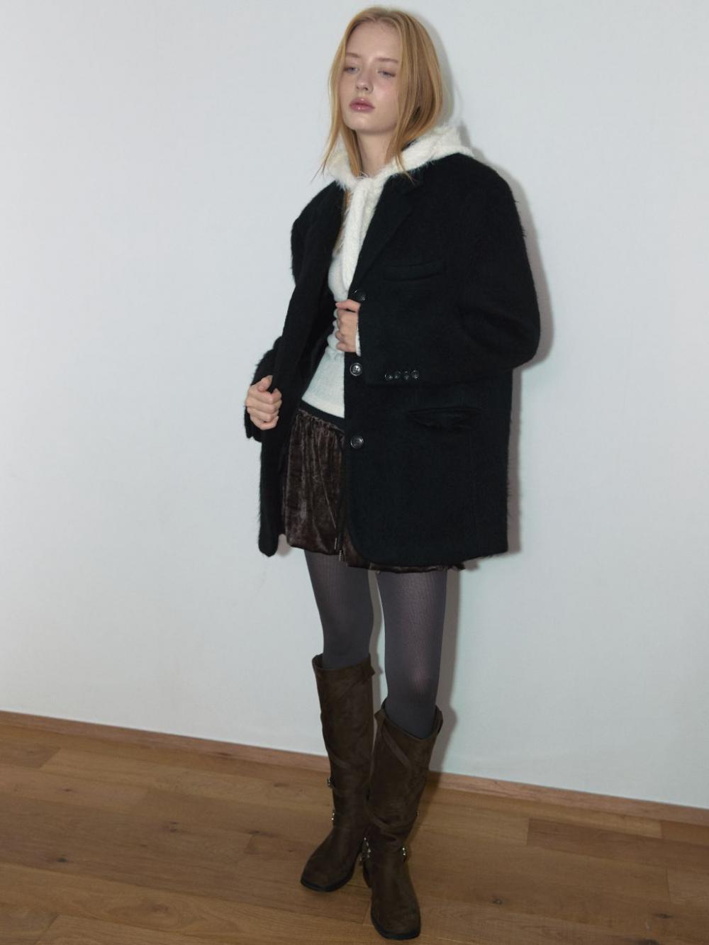 モヘアウールジャケット（ブラック） | ASURA | HANA(ハナ) #2