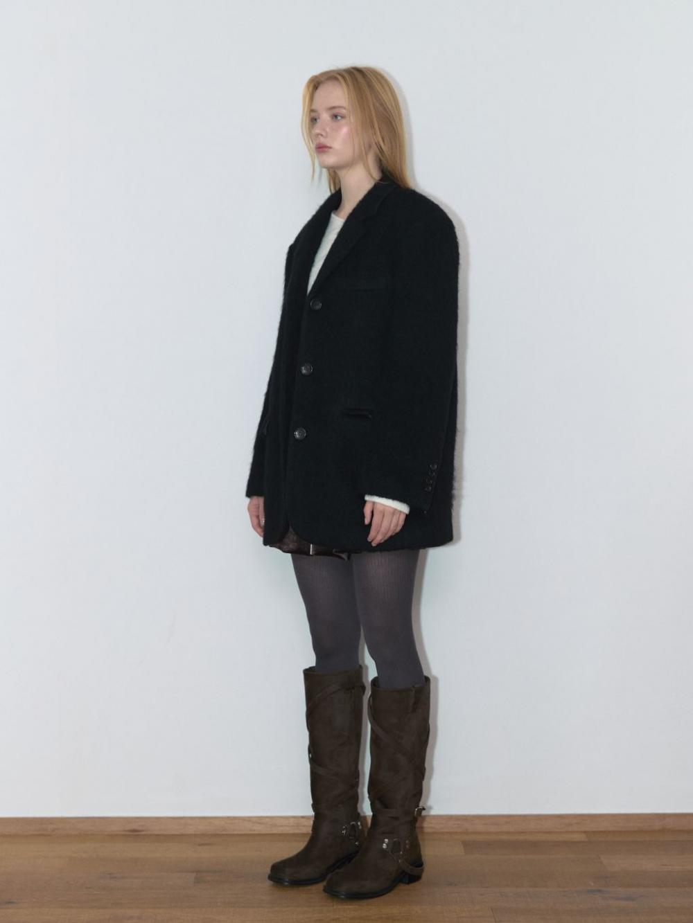 モヘアウールジャケット（ブラック） | ASURA | HANA(ハナ) #4