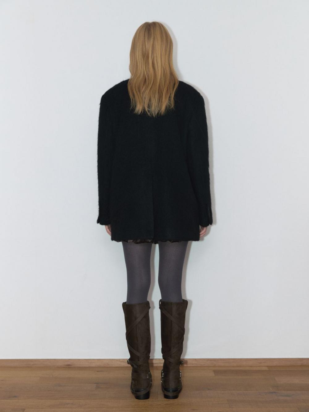 モヘアウールジャケット（ブラック） | ASURA | HANA(ハナ) #5