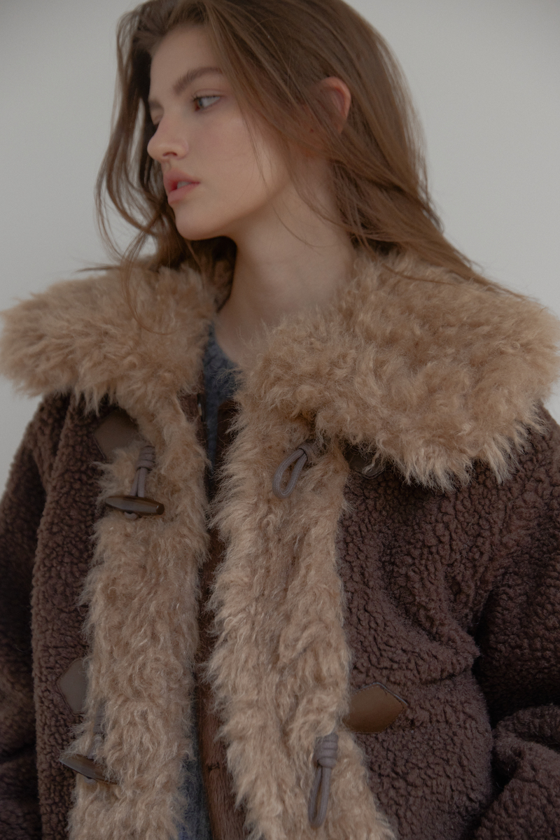 カラーファーリバーシブルジャンパー(ブラウン) | ASURA | HANA(ハナ) #16