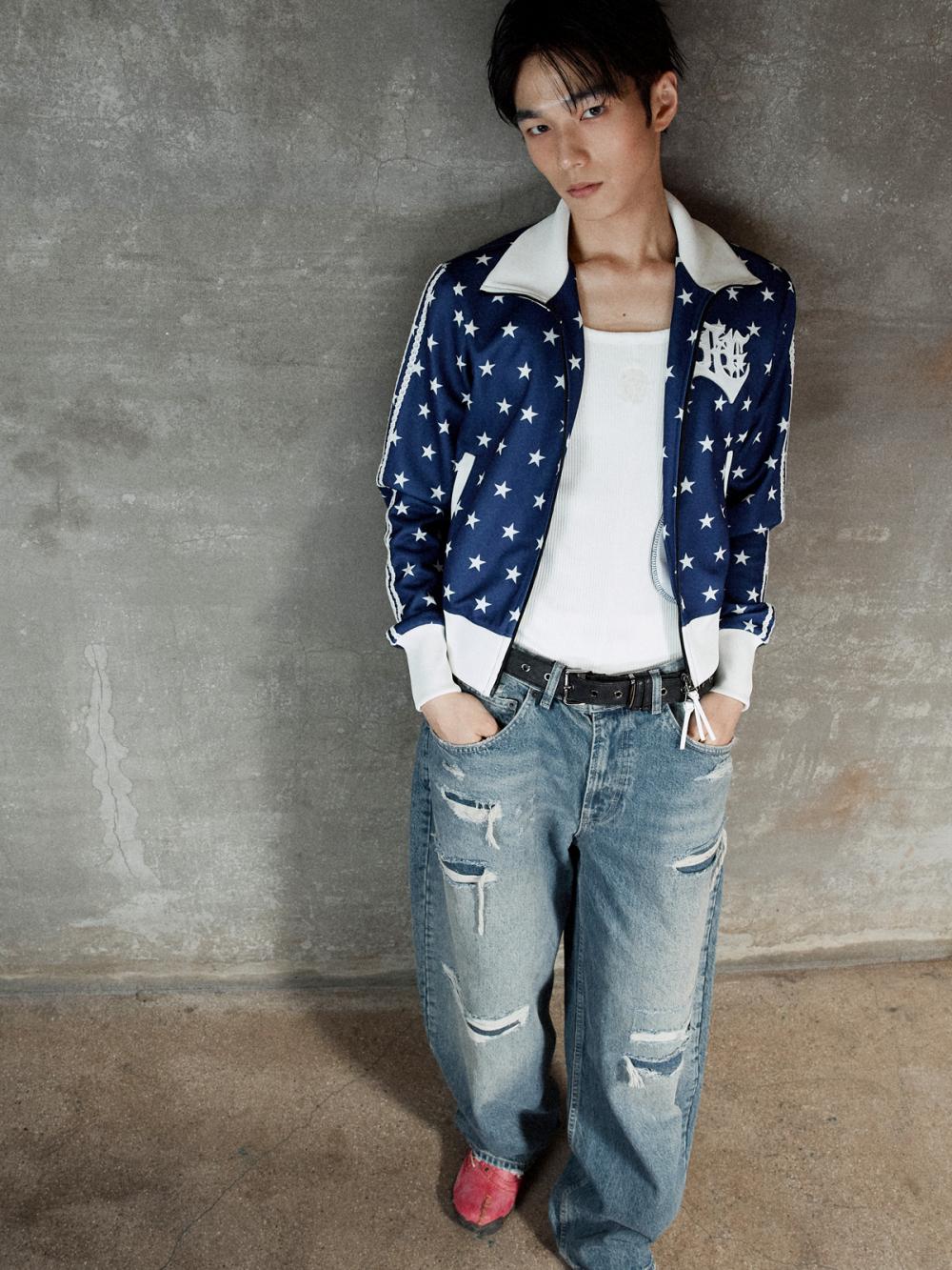 フィーバースター トラック ジップアップ ジャケット_[ブルー] | LECYTO | HANA(ハナ) #3