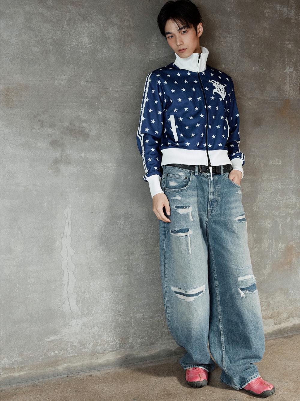 フィーバースター トラック ジップアップ ジャケット_[ブルー] | LECYTO | HANA(ハナ) #5