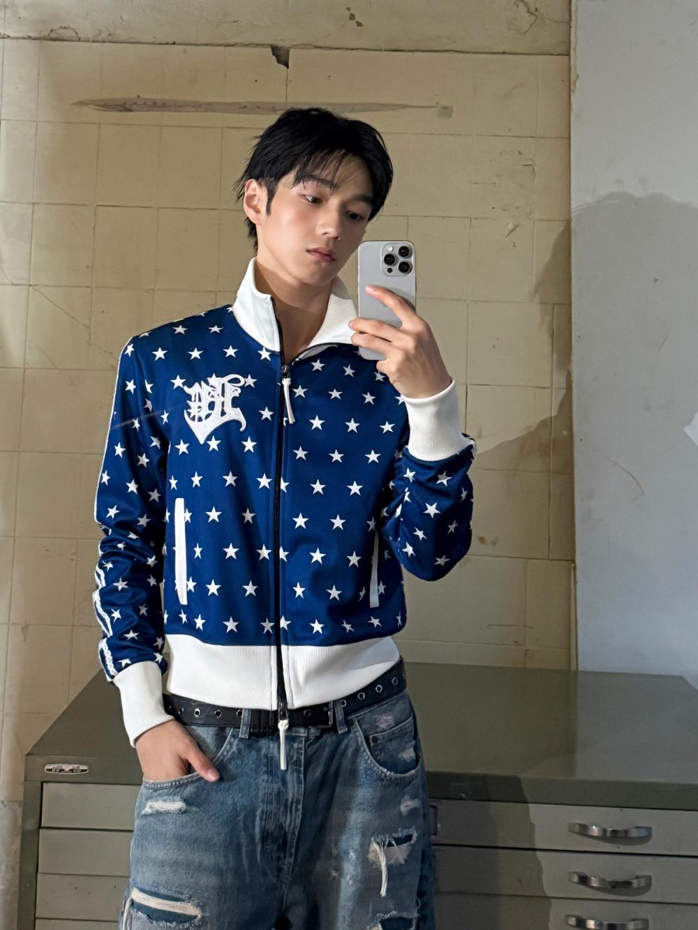 フィーバースター トラック ジップアップ ジャケット_[ブルー] | LECYTO | HANA(ハナ) #10