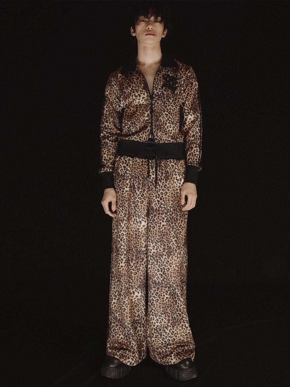 レオパード トラック ジップアップ ジャケット_[ブラウン] | LECYTO | HANA(ハナ) #3