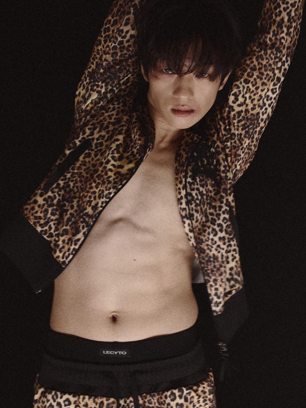 レオパード トラック ジップアップ ジャケット_[ブラウン] | LECYTO | HANA(ハナ) #5