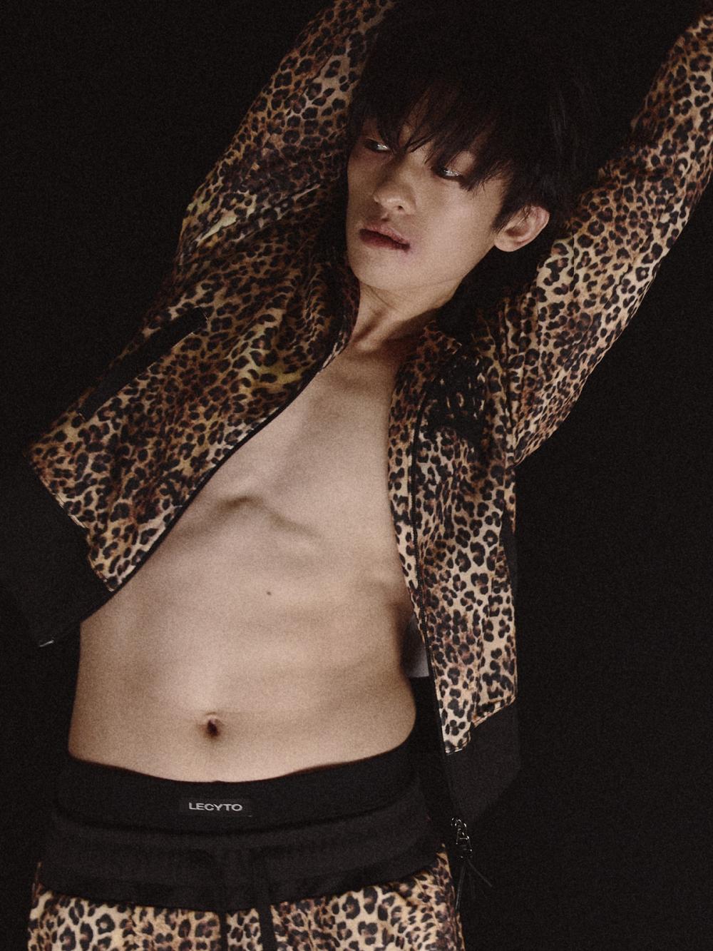 レオパード トラック ジップアップ ジャケット_[ブラウン] | LECYTO | HANA(ハナ) #8