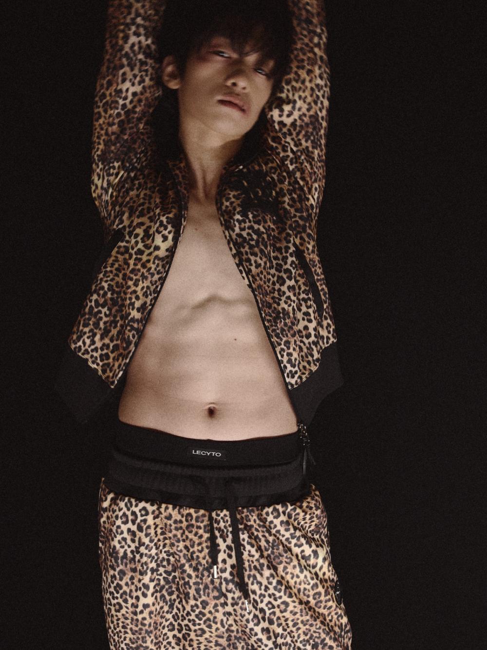 レオパード トラック ジップアップ ジャケット_[ブラウン] | LECYTO | HANA(ハナ) #10