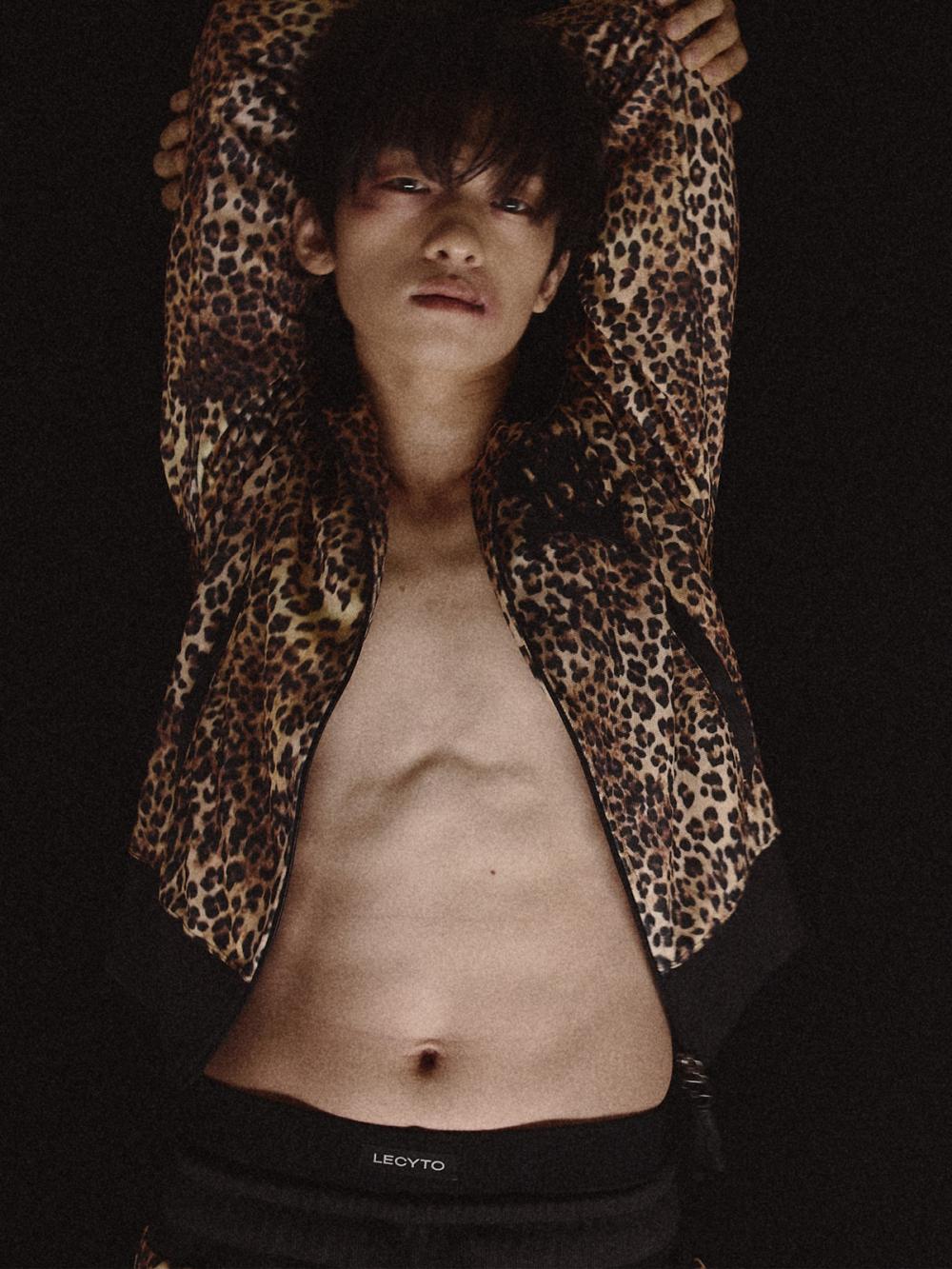 レオパード トラック ジップアップ ジャケット_[ブラウン] | LECYTO | HANA(ハナ) #12