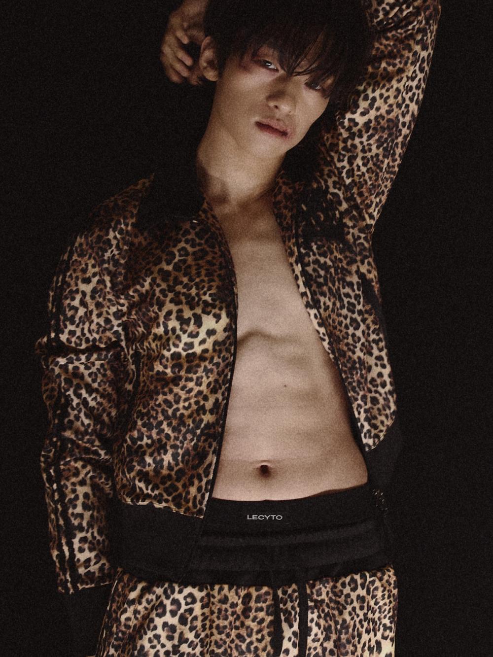 レオパード トラック ジップアップ ジャケット_[ブラウン] | LECYTO | HANA(ハナ) #13
