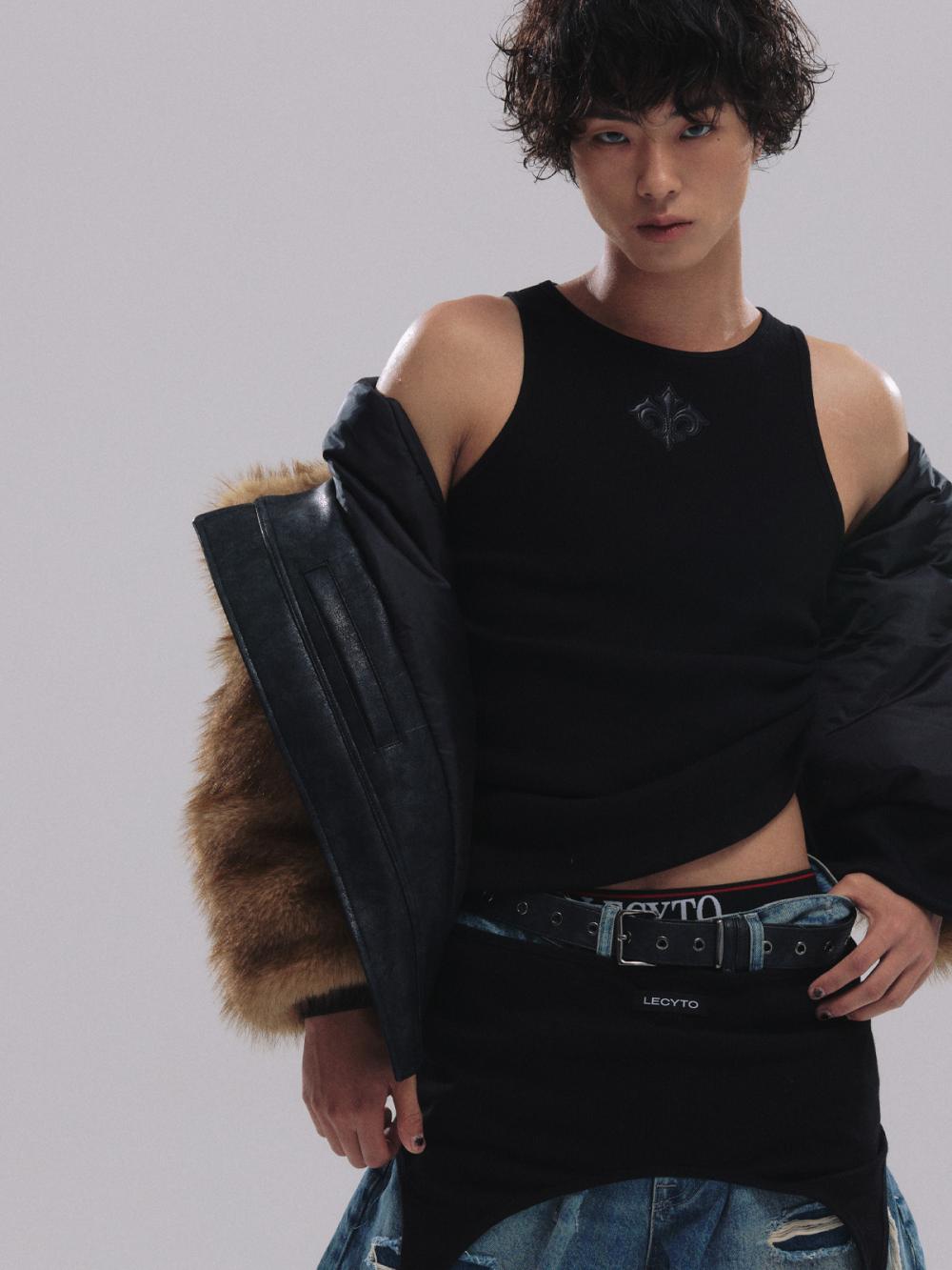 リオラ ストリング ノースリーブ_[ブラック] | LECYTO | HANA(ハナ) #2