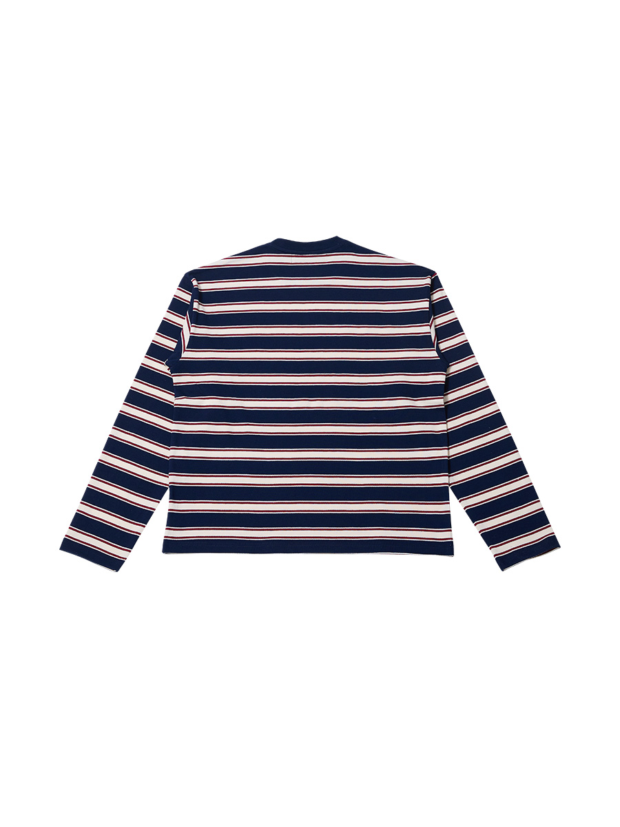 New Symbol ロゴ ストライプ ロングTシャツ_ネイビー | XOXOGOODBOY | HANA(ハナ) #2
