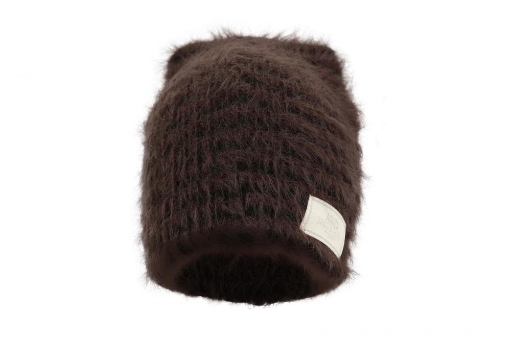 フラッフィー ストライプ ビーニー (チャコール) | ASURA | HANA(ハナ) #11