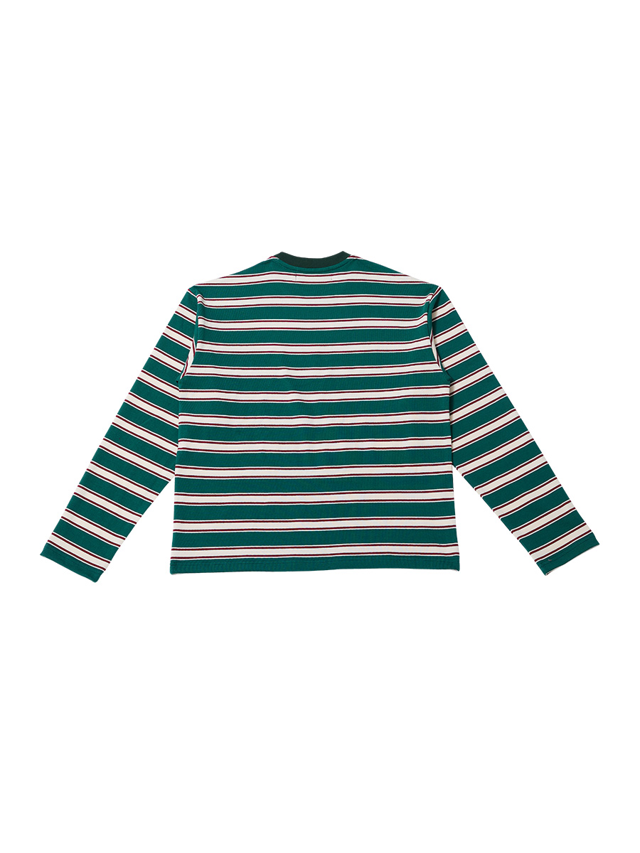 New Symbol ロゴ ストライプ ロングTシャツ_グリーン | XOXOGOODBOY | HANA(ハナ) #2