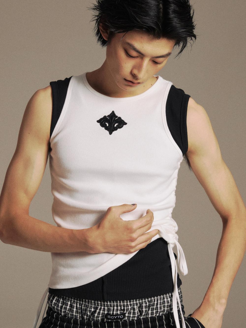 リオラ ストリング ノースリーブ_[ホワイト] | LECYTO | HANA(ハナ) #5