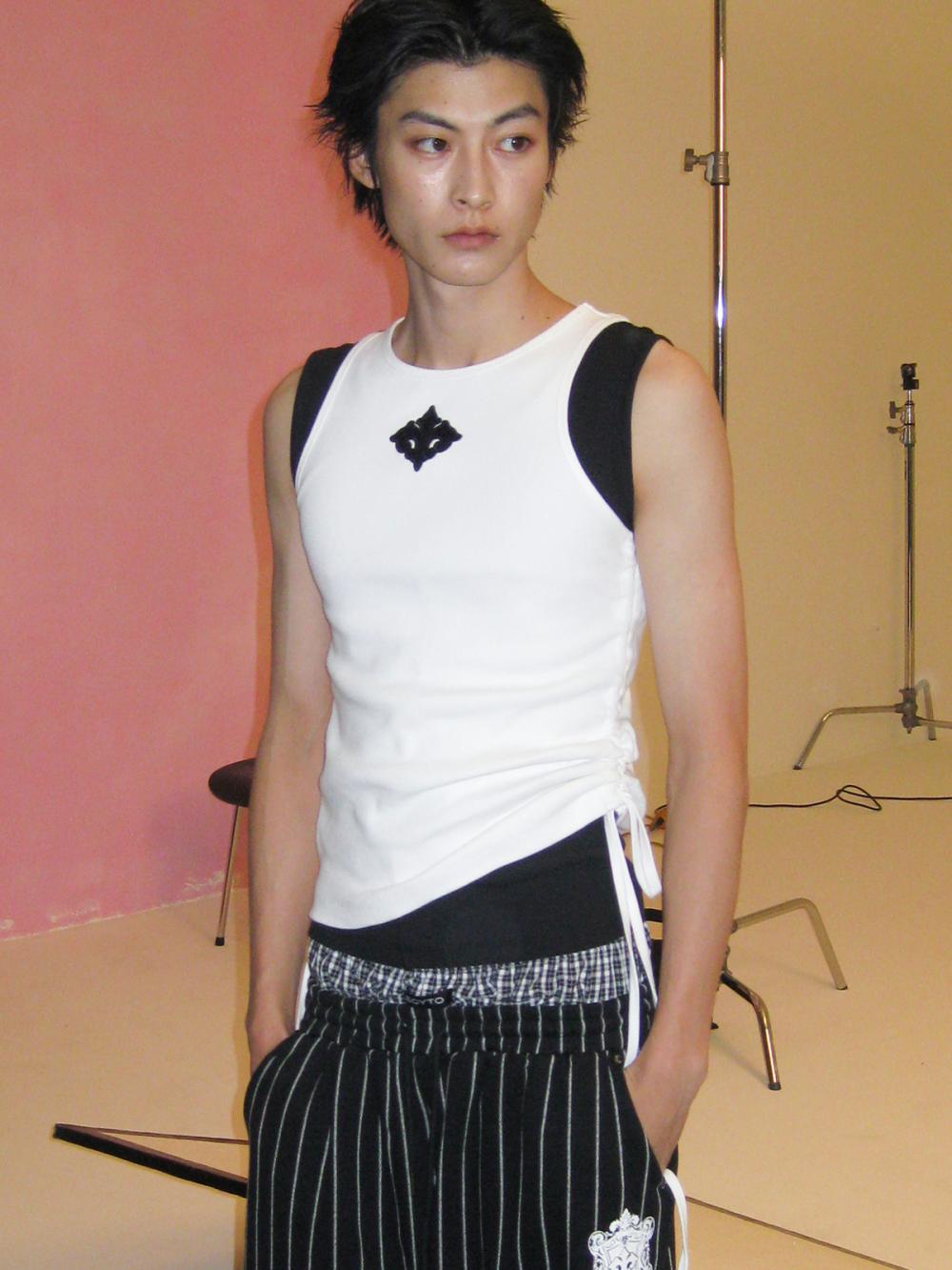 リオラ ストリング ノースリーブ_[ホワイト] | LECYTO | HANA(ハナ) #9