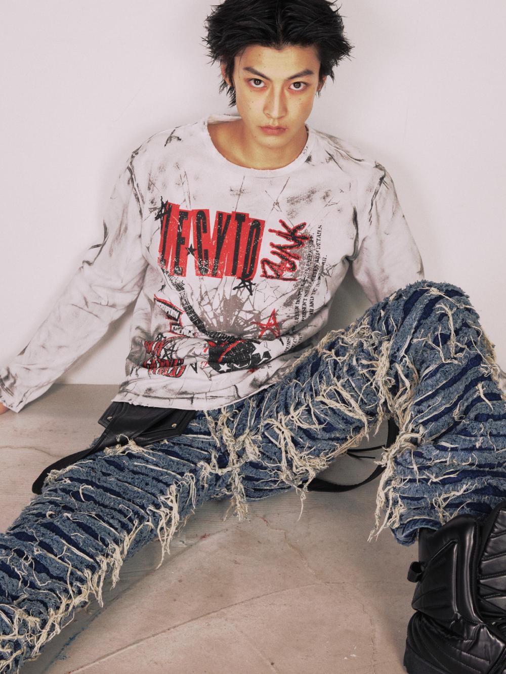 ボーイ ゴーン ワイルド ロングスリーブ_[ホワイト] | LECYTO | HANA(ハナ) #2