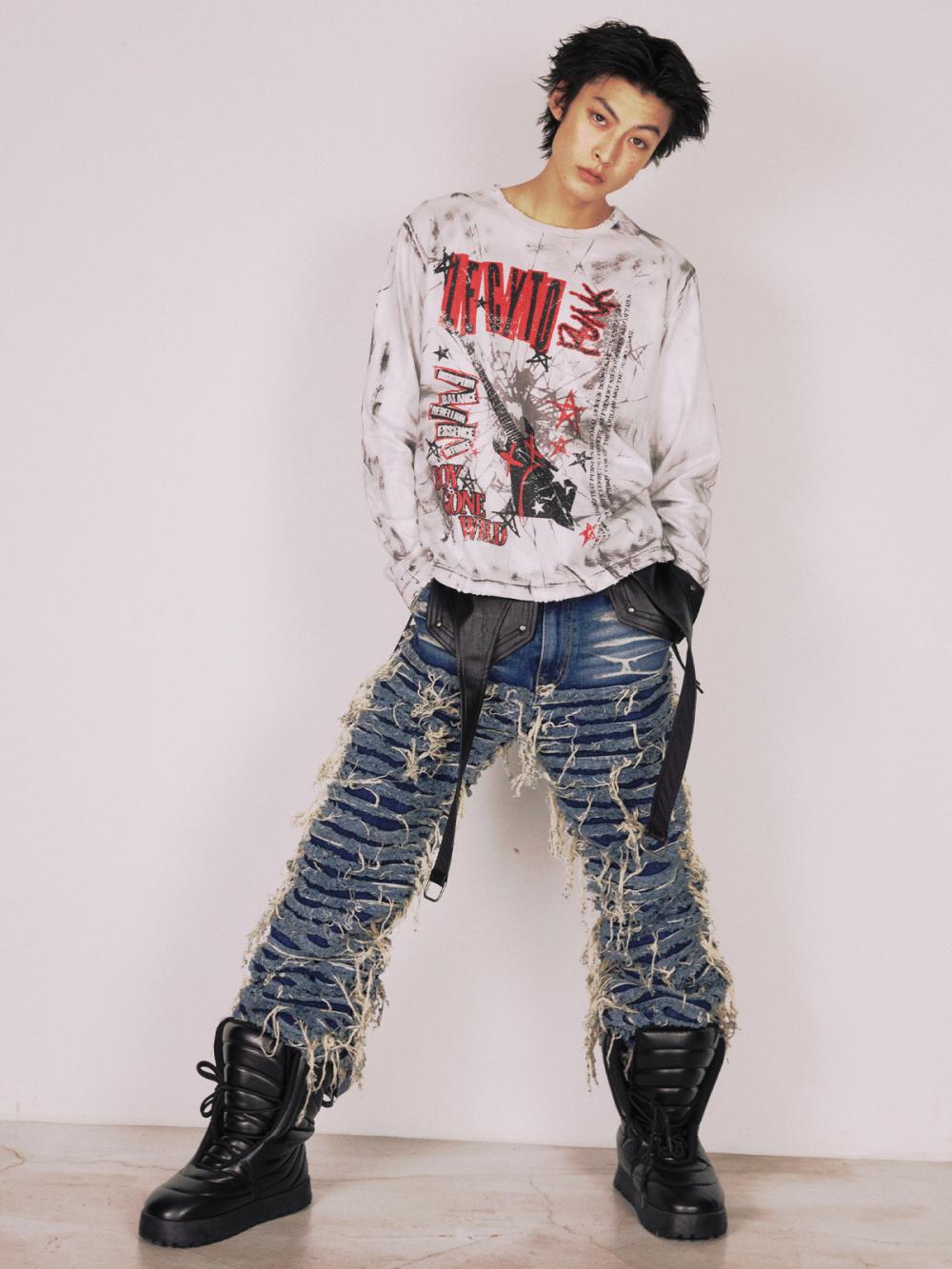 ボーイ ゴーン ワイルド ロングスリーブ_[ホワイト] | LECYTO | HANA(ハナ) #5