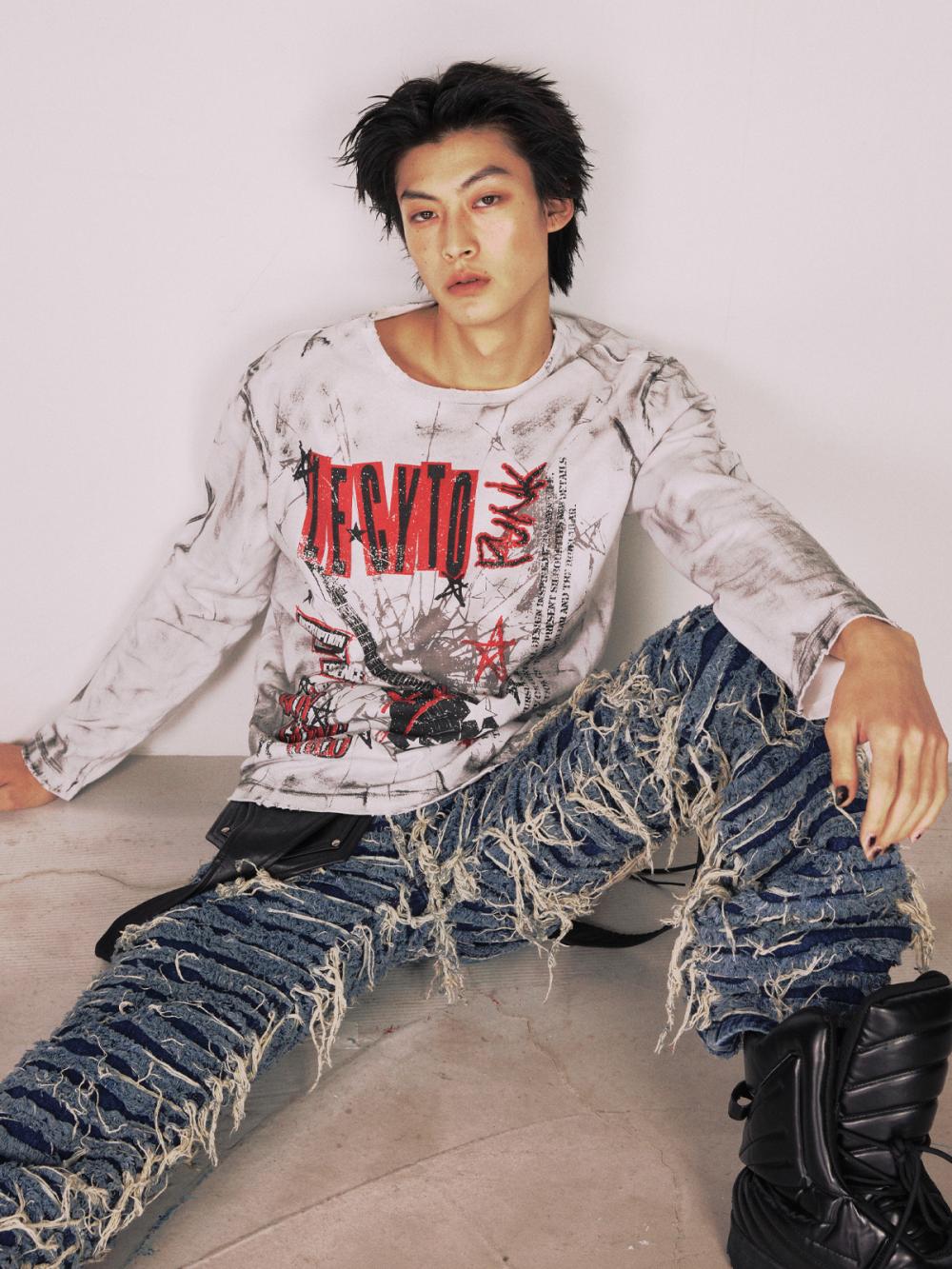 ボーイ ゴーン ワイルド ロングスリーブ_[ホワイト] | LECYTO | HANA(ハナ) #6