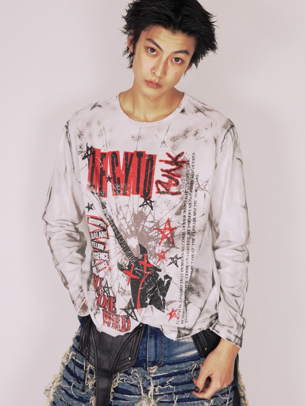 ボーイ ゴーン ワイルド ロングスリーブ_[ホワイト] | LECYTO | HANA(ハナ) #12