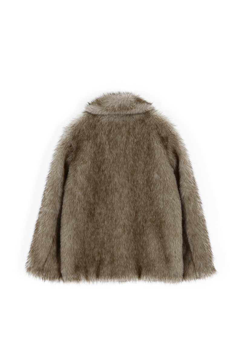 フォックス ミディ ファー ジャケット (ベージュ) | ASURA | HANA(ハナ) #29