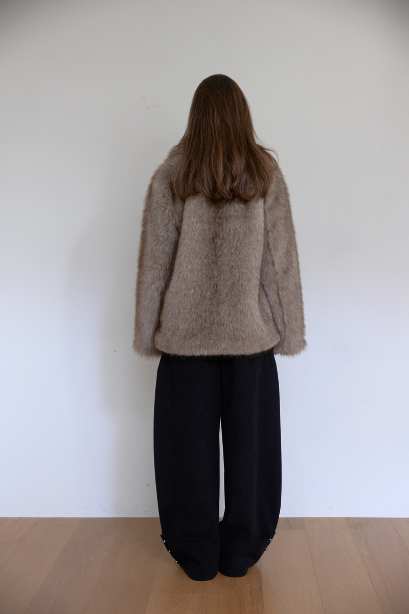 フォックス ミディ ファー ジャケット (ベージュ) | ASURA | HANA(ハナ) #5