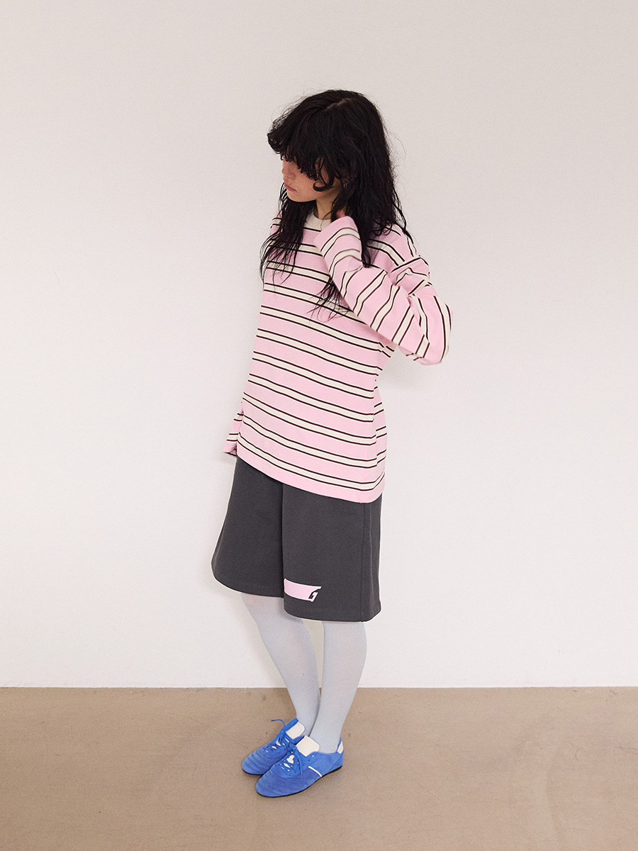 NEWシンボルロゴハーフスウェットパンツ_チャコール | XOXOGOODBOY | HANA(ハナ) #4