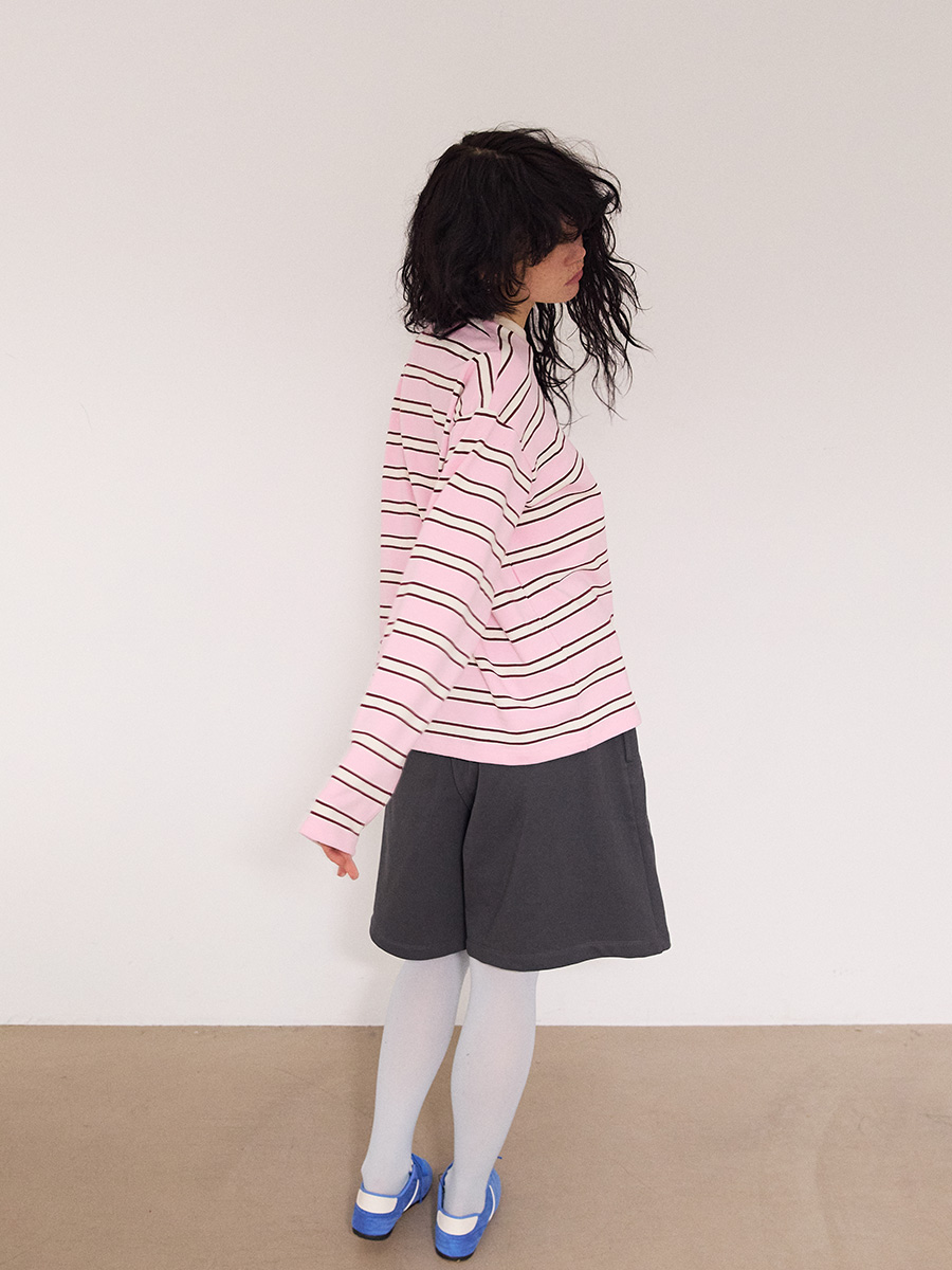 NEWシンボルロゴハーフスウェットパンツ_チャコール | XOXOGOODBOY | HANA(ハナ) #5
