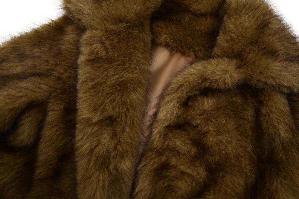 フォックス ミディ ファー ジャケット (ブラウン) | ASURA | HANA(ハナ)